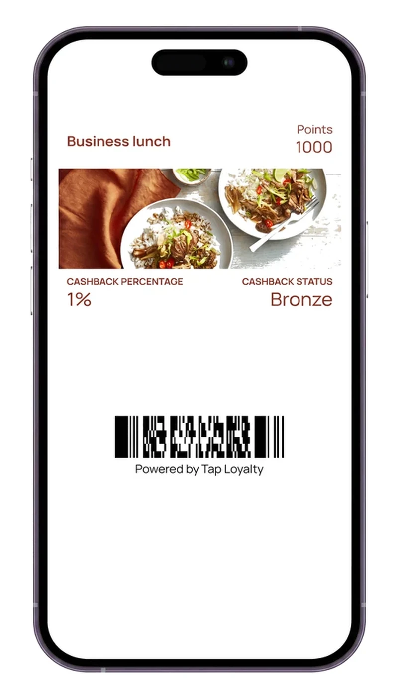Digital cashback loyalty card in Google Wallet