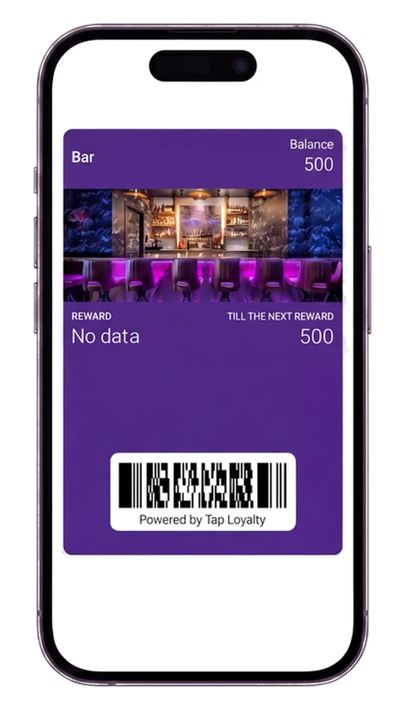 Digital reward points card for customer retention